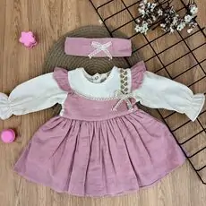 Pink Elegance Dress Set - საბავშვო კაბის კომპლექტი