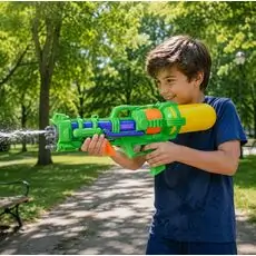 Water Shoot Gun Pump Action 51 cm Green - სათამაშო წყლის თოფი