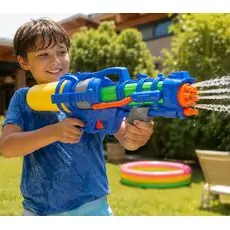 Water Shoot Gun Pump Action 51 cm Blue - სათამაშო წყლის თოფი