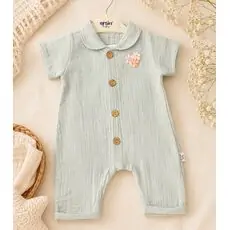 Mint Blossom Romper - ჩვილის რომპერი