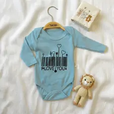 Barcode Love Bodysuit - ჩვილის ბოდე