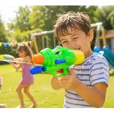 Water Gun Pump Action 29 cm Green - სათამაშო წყლის თოფი