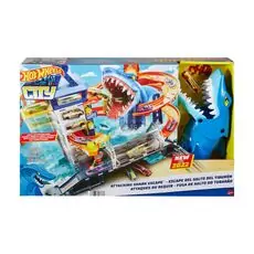 Hot Wheels HDP06 Attacking Shark Escape Playset საბავშვო სათამაშო ტრასა