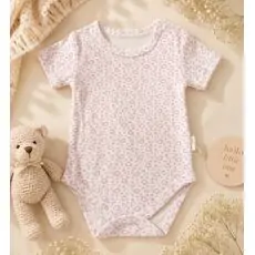 Tiny Heart Bodysuit Pink - ჩვილის ბოდე