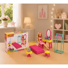 Dede LINDA'S BEDROOM სათამაშო თოჯინის სახლი 03669