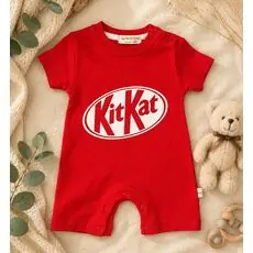 KitKat Romper Red - ჩვილის რომპერი