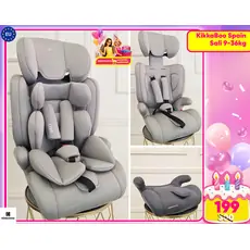 KikkaBoo Baby Car Seat Sali Light Grey - მანქანის სავარძელი (ქარსითი)