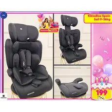 KikkaBoo Baby Car Seat Sali Black - მანქანის სავარძელი (ქარსითი)