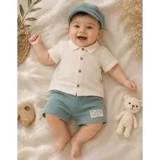 Dare To explore 2 In 1 Set Mint With Hat - საბავშვო ორეული