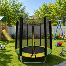 Metal & Plastic Trampoline 150cm 5FT Yellow - ბატუტი