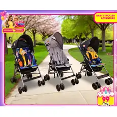 Baby Stroller Adventure Cosmic, Grey, Seaworld - მსუბუქი სასეირნო ეტლი