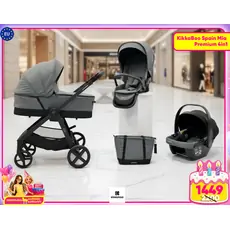 KikkaBoo Mia  4in1 Grey - საბავშვო ეტლის კომპლექტი