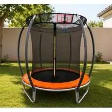 Metal & Plastic Trampoline 183cm 6FT Orange - ბატუტი