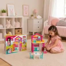Dede LOLA'S HOUSE 2 FLOORS სათამაშო თოჯინის სახლი 03661