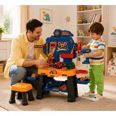 Realistic Construction Tool Set And Accessories - საბავშვო ხელსაწყოების ნაკრები