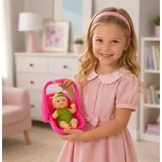 Doll with Bouncer - სათამაშო თოჯინაბაუნსერით