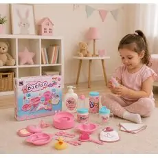 Baby Care 20 Piece Doll Feeding Set -  სათამაშო თოჯინის საკვების და ჰიგიენური ნივთების ნაკრები