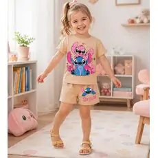 Stitch 2 In 1 Set Peach - საბავშვო ორეული