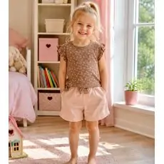 Flower 2 In 1 Set Brown - საბავშვო ორეული