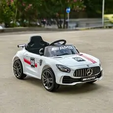 Mercedes Benz GTR Car White - ელექტრო მანქანა