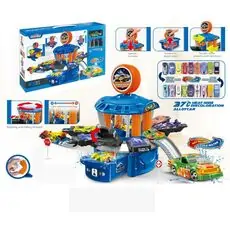 Police Car Wash Kit Set - სათამაშო პოლიციის სამრეცხაო კომპლექტი