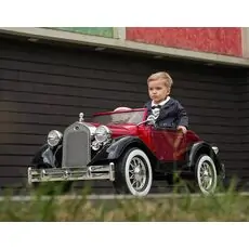 Rolls Royce Vintage Style Car Painted Red - ელექტრო მანქანა