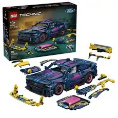 Lego Technic 42236 Custom Garage Ford Mustang GT Car