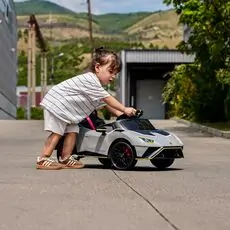 Lamborghini Licensed Car Grey - ელექტრო მანქანა