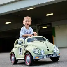 Vintage Baby Car Candy Green - ელექტრო მანქანა