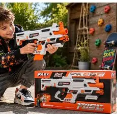 Electric Gum With Blaster - სათამაშო ელექტრო თოფი ქაფის ტყვიებით
