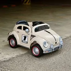 Vintage Baby Car White - ელექტრო მანქანა