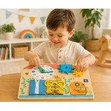 Tooky Toy Busy Board  - ხის განსავითარებელი სათამაშო