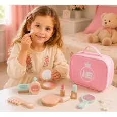 Tooky Toy Pink Make-up Set - ხის განსავითარებელი სათამაშო საპრანჭაო ნაკრები