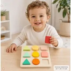 TOOKY TOY Hi Pando ფერებისა და ფორმების დამხარისხებელი