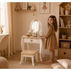 Little Angel Wooden Dresser Set With Accsesoriess  - ხის საბავშვო ტრილიაჟი აქსესუარებით