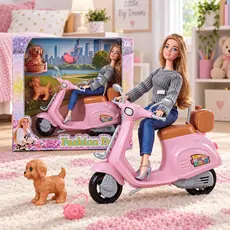 Fashion Doll With Scooter - სათამაშო თოჯინა სკუტერით