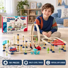 Train Track Set With One Loop - სათამაშო რკინიგზა
