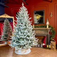 Snow-Covered Christmas Tree PE+PVC 240 CM - დათოვლილი ნაძვის ხე შერეული სილიკონის წიწვებით