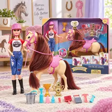 Horse Rider Doll Set - სათამაშო თოჯინა ცხენით და აქსესუარებით