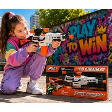 Fast Pioneer Electric Soft Bullets Gun Set 4 In 1 - სათამაშო თოფი