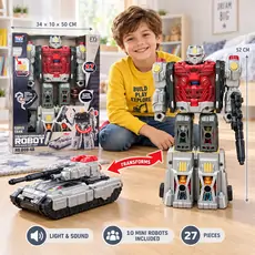 Transformer Robot Tank With Light - სათამაშო ტრანსფორმერი რობოტი