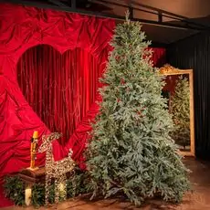 Christmas Tree საახალწლო ნაძვის ხე სილიკონის წიწვებით 240 CM (OT2329)