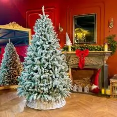 Snow-Covered Christmas Tree საახალწლო ნაძვის ხე დათოვლილი ტოტებით 210 სმ