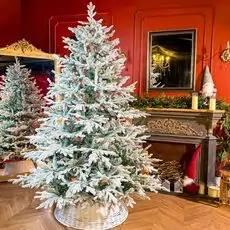 Snow-Covered Christmas Tree PE+PVC 240 CM - დათოვლილი ნაძვის ხე შერეული სილიკონის წიწვებით