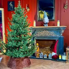 Christmas Tree PE+PVC 180 CM Green - ნაძვის ხე შერეული სილიკონის წიწვებით