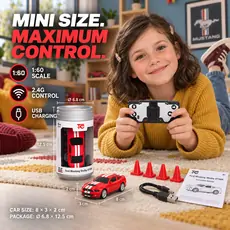 Remote Control Car Red Mustang ShelbyGT500 - სათამაშო დისტანციურად მართვადი მუსტანგის მანქანა