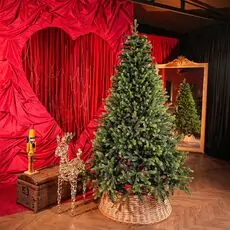 Carpathian Christmas Tree Light Green Tips 210CM PVC + PE  ნაძვის ხე შერეული სილიკონის წიწვებით