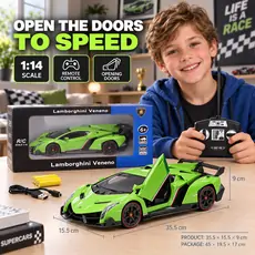 Remote Control Green Car - სათამაშო დისტაცნიურად მართვადი მანქანა