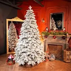 Ukrainіan Frost Snow-Covered Christmas Tree 230 CM 100 % Silicone Needle - ნაძვის ხე 100% სილიკონი