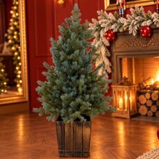 Everluxe Christmas Tree 100% Silicone Needle Light Green PE 90 CM - ნაძვის ხე 100% სილიკონის წიწვებით